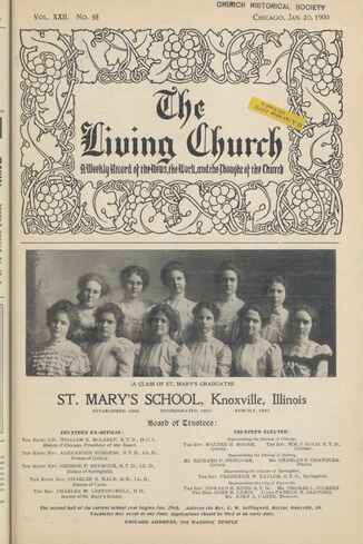 January 20, 1900 cover of The Living Church